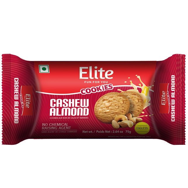 Elite Cookies - Cashew & Almond, 75g
