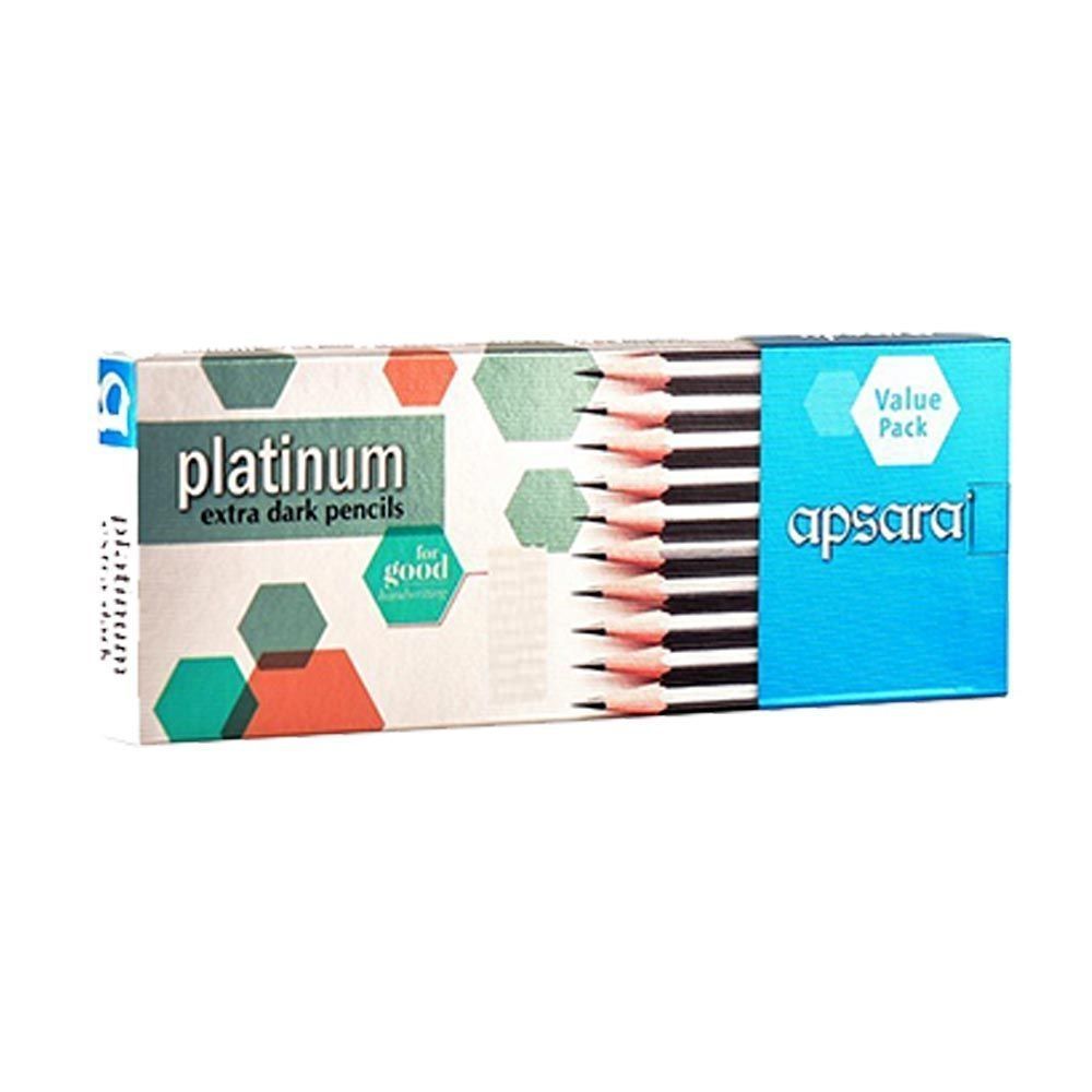 Apsara (Rs.6) Platinum Extra Dark Pencil (Set of 10)