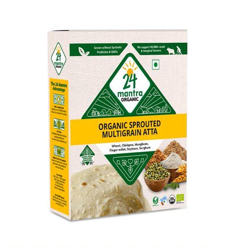 24 Mantra Organic Sprouted Multigrain Atta, 1kg