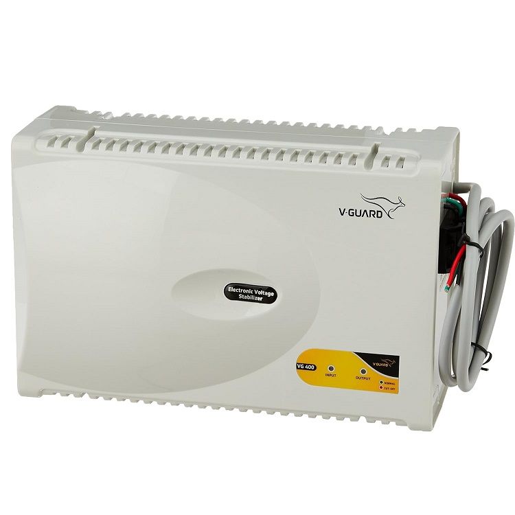 V-Guard | VG 400 | Electronic Voltage Stabilizer (Grey)