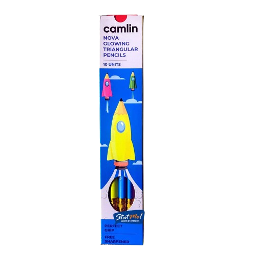 Camlin Nova Glowing Triangular Pencil, 10pcs