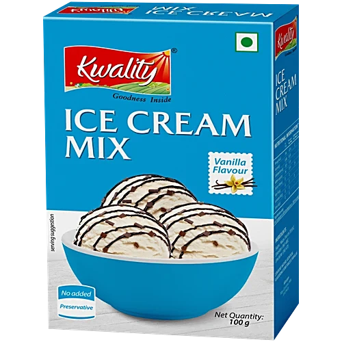 Kwality Ice Cream Mix Carton - Vanilla Flavour, 100g
