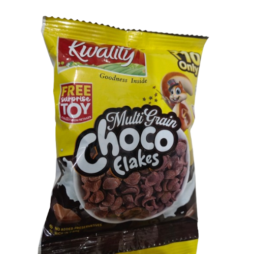 Kwality Multi Grain Choco Flakes Pouch , 20g
