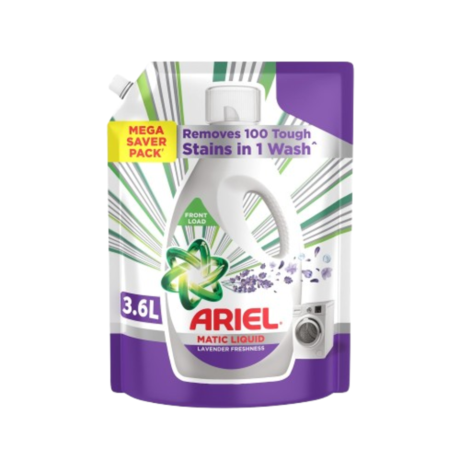 Ariel Lavender Liquid Detergent - Front Load, 3.6L