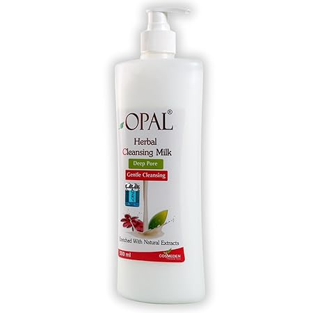 Opal Herbal Cleansing Milk Body Lotion Bottle - Deep Pore & Gentle, 100ml