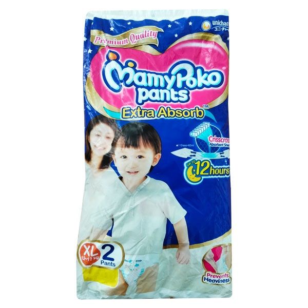MamyPoko Extra Absorb Diaper Pants - XL, 2pcs