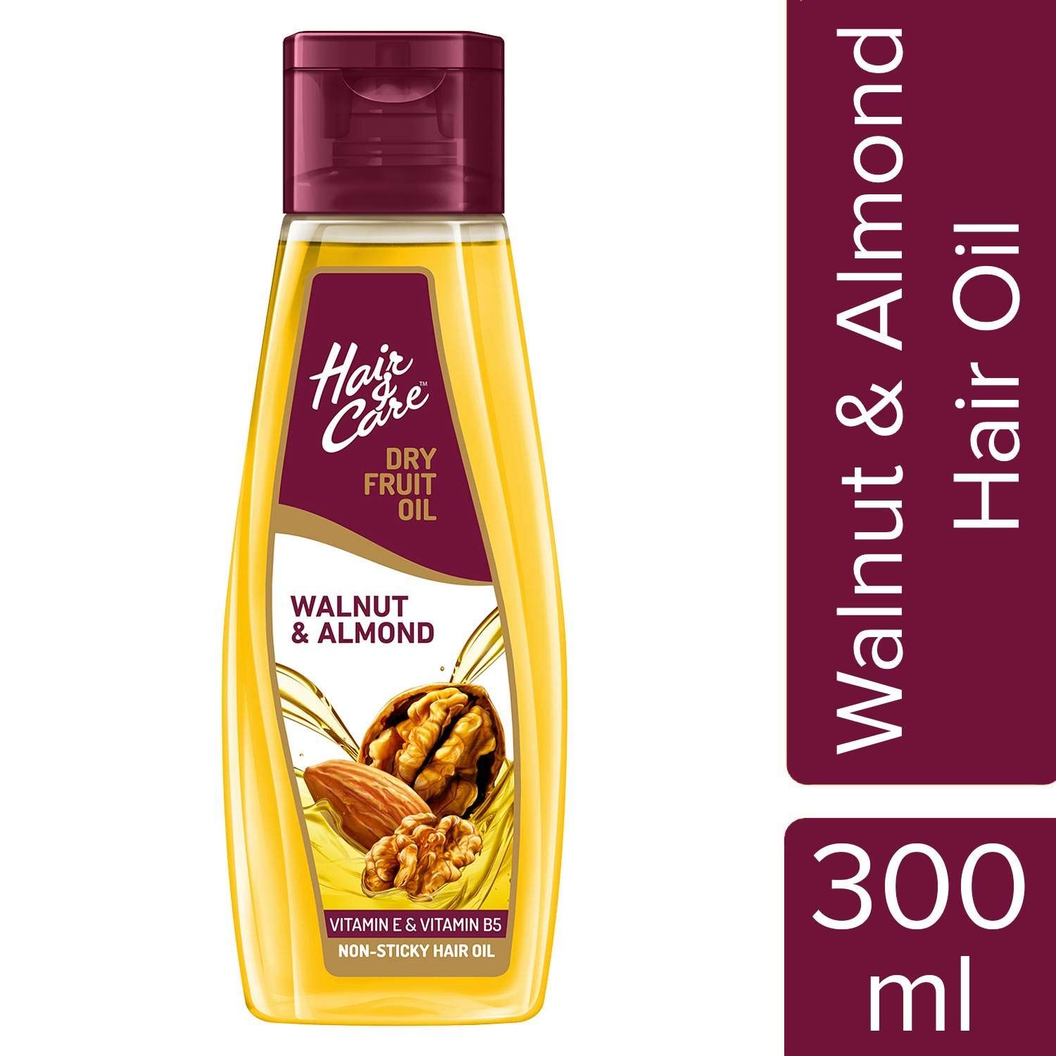 Hair & Care Dry Fruit Hair Oil - Walnut & Almond, 300ml