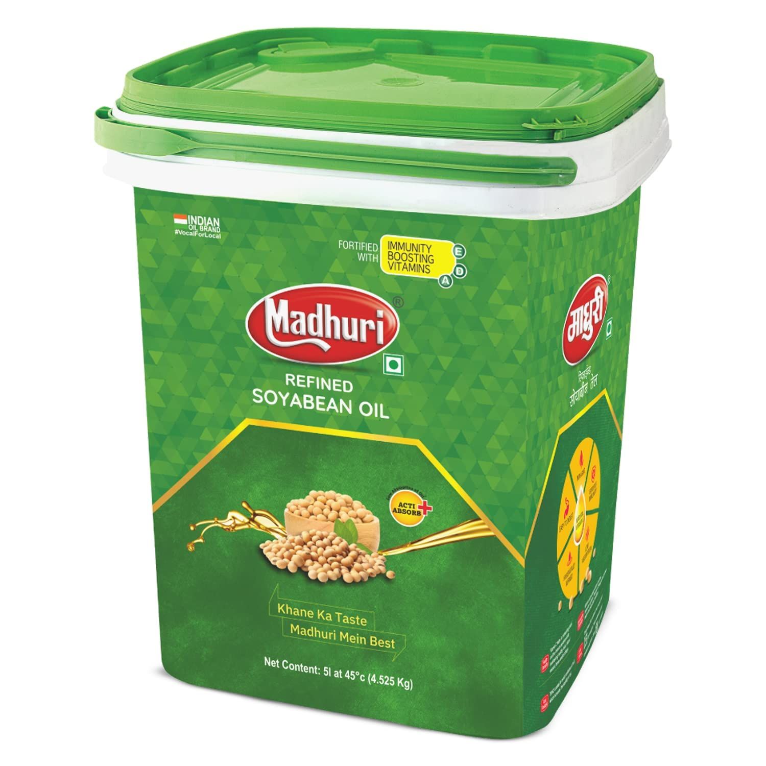 Madhuri Refined Soyabean Oil Can, 13.5kg