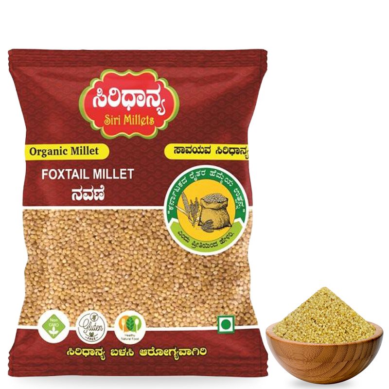 Siri Dhanya Organic Millet Pouch - Foxtail, 500g