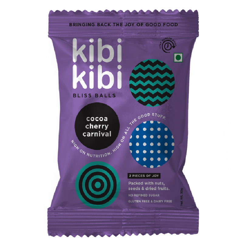 Kibi Kibi Nutrition Bliss Balls - Cocoa Cherry Carnival, 30g