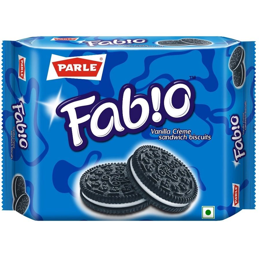 Parle Fabio Creme Sandwich Biscuit - Vanilla, 300g