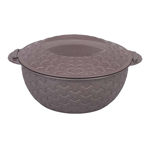 Microwave Safe Plastic Bowl With Lid - Brown (1211009255) (MD)