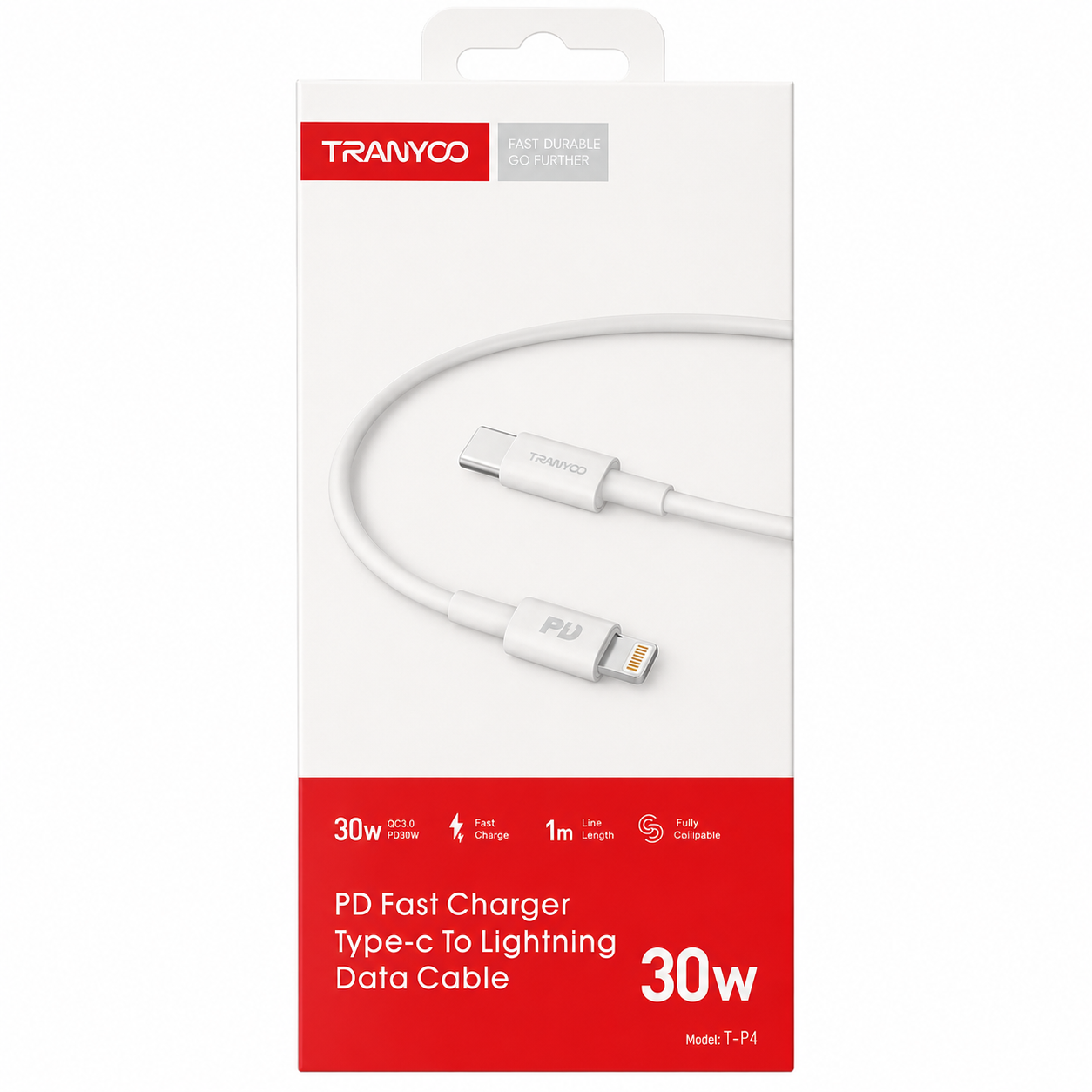 Trawico | 30W | Type-C to Lightning Data Cable PD Fast Charging (30W)