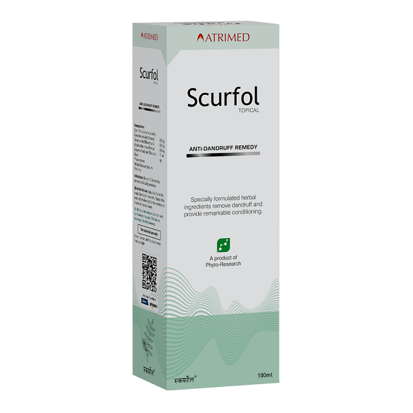 Atrimed Scurfol Topical Anti Dandruff Remedy, 100ml