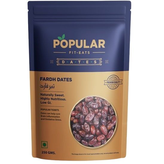 Popular Fit Eats Fardh Dates Standy Pouch, 250g