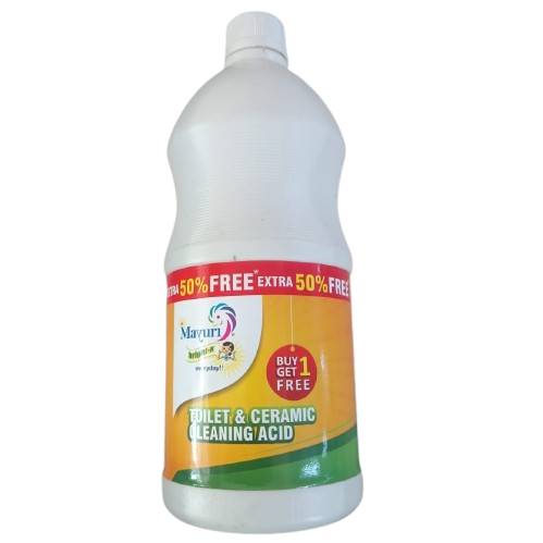 Mayuri Toilet & Ceramic Cleaning Acid, 1.2L (Buy 1 Get 1 Free)