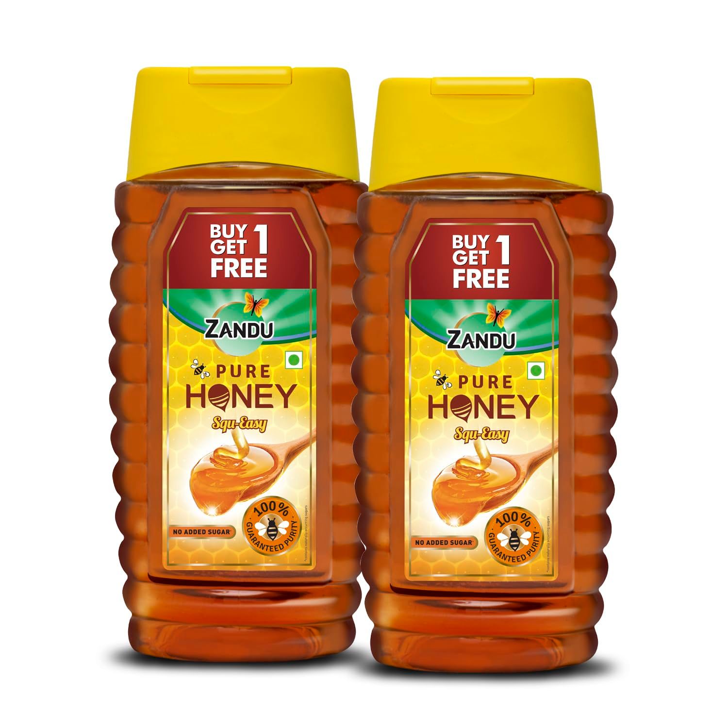 Zandu Pure Honey Squ Easy, 400g (Buy 1 Get 1 Free)