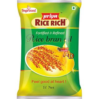 Priya Rice Rich Oil Pouch, 1L