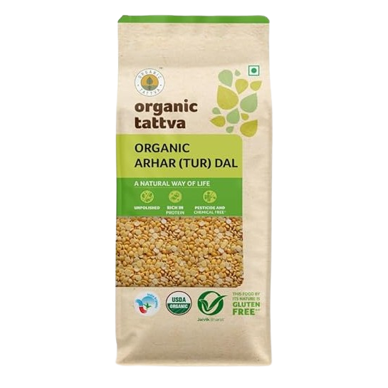 Organic Tattva Tur Dal, 1kg