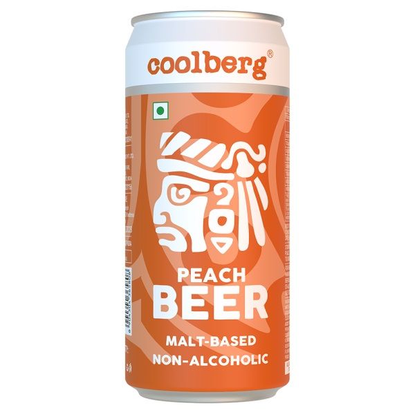 Coolberg Non Alcoholic Drink Tin - Peach, 300ml