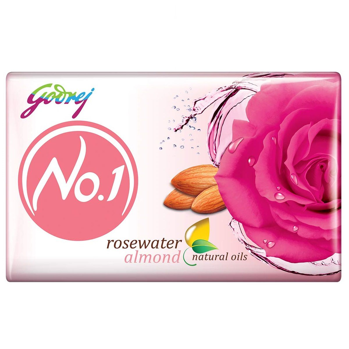 Godrej No.1 Soap - Rose & Almond, 63g (Set of 4)