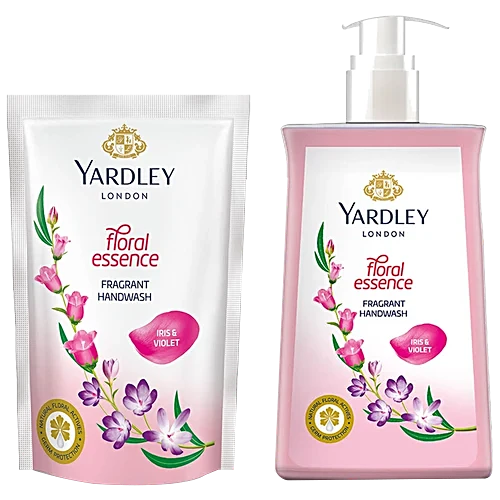Yardley London Fragrance Hand Wash Pump - Floral Essence, 200ml (Extra Get 180ml Free)