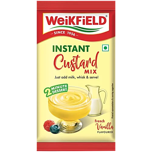 Weikfield Instant Custard Mix Sachet - Vanilla, 25g