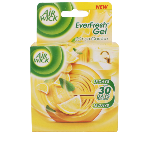Airwick Everfresh Gel Air Freshener - Lemon Garden, 50g