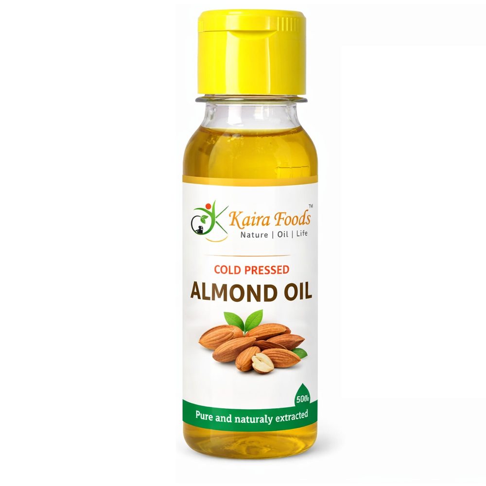 Kaira Foods Cold Pressed Almond Oil Bottle, 50ml
