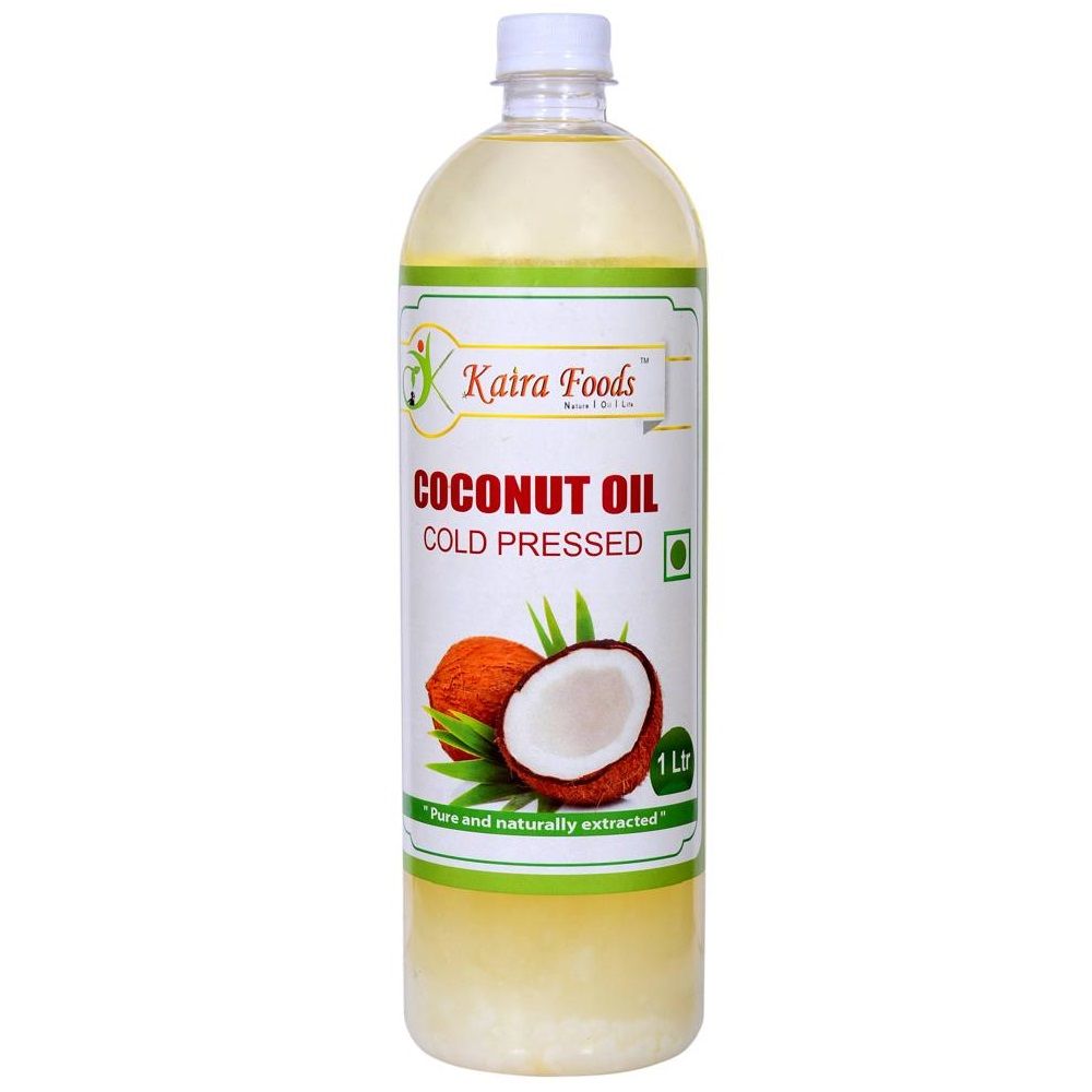Kaira Foods Cold Pressed Coconut Oil PET Bottle, 1L