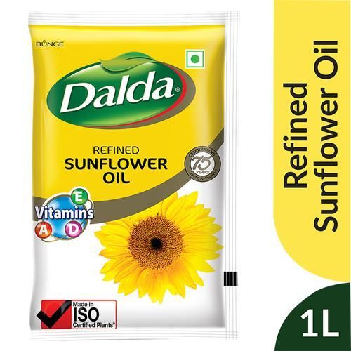 Dalda Refined Imported Sunflower Oil Pouch, 1L