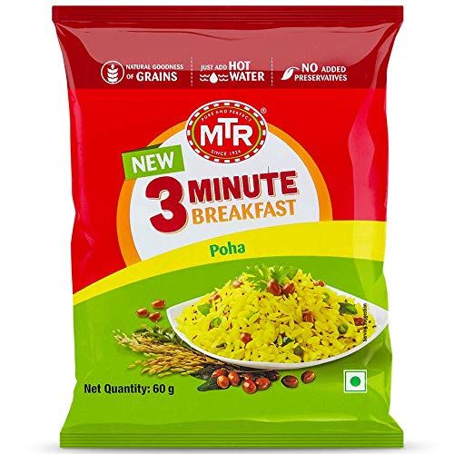 MTR 3 Minutes Breakfast Poha, 60g