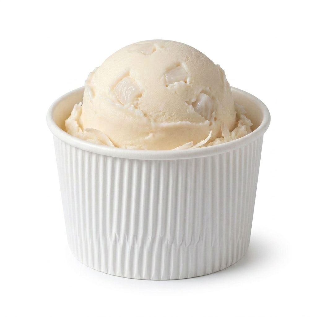 Fresh Fruit Gelato - Tender Coconut (Single Scoop)