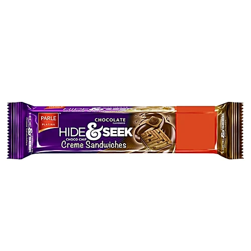 Parle Hide & Seek Sandwich Creme Biscuit - Choco Chip, 125g