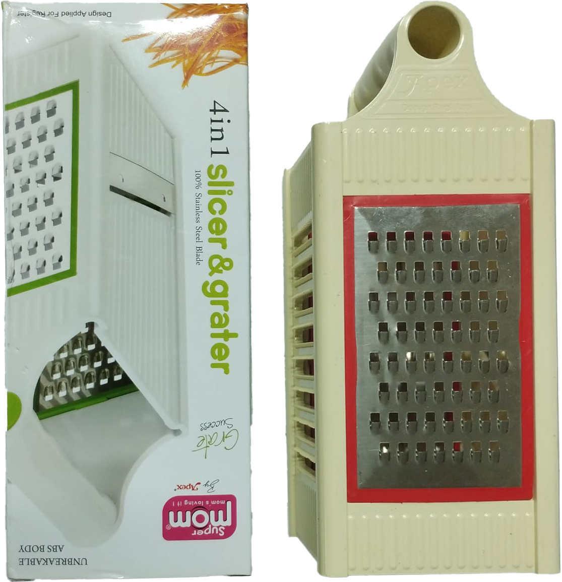 Super Mom 4 in 1 Slicer & Grater, 1pc(MD)