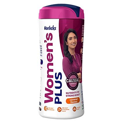 Horlicks Women's Plus Health Drink Jar - Caramel Flavour, 400g