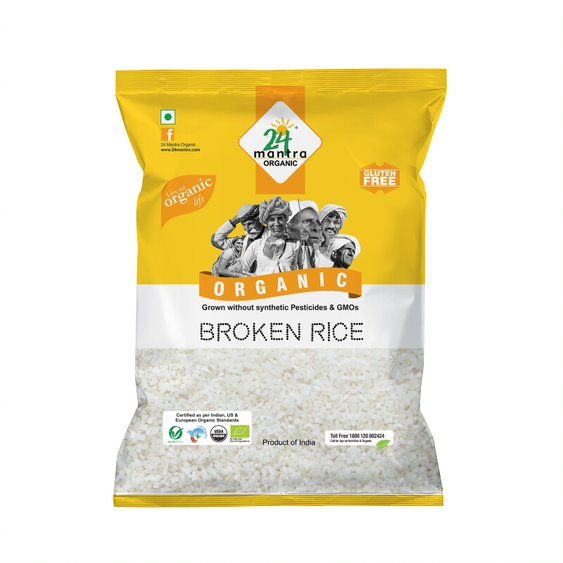 24 Mantra Organic Broken Rice, 1kg