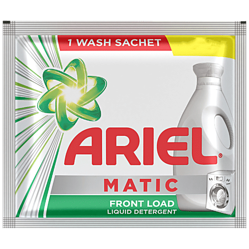 Ariel Matic Liquid Detergent Pouch - Front Load, 50ml