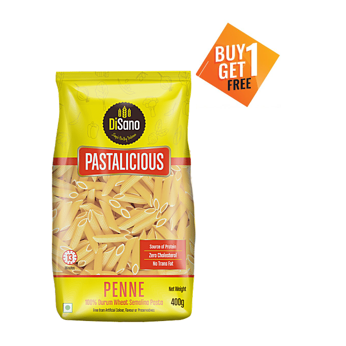 Disano Penne Pasta 100% Durum Wheat, 400g (Buy 1 Get 1 Free)