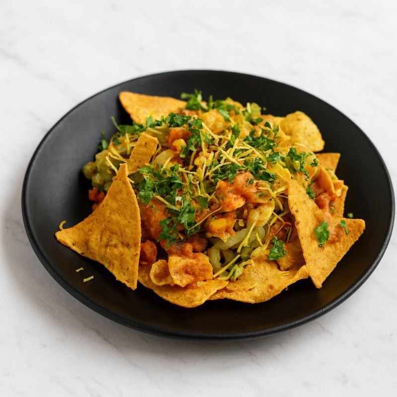 Aloo Nachos Chaat, 1 Plate