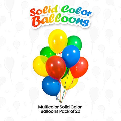 Untumble Multi Coloured Latex Balloons, 50pcs