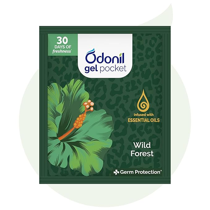 Odonil Gel Pocket Air Freshener - Wild Forest, 10g