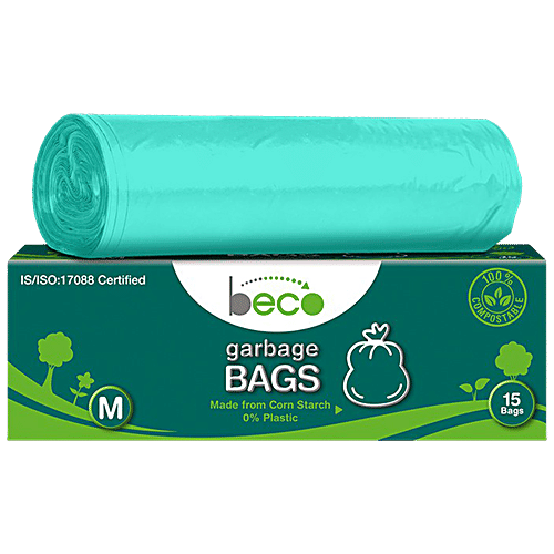 Beco Eco Friendly Compostable Garbage Bags - Medium, 15pc