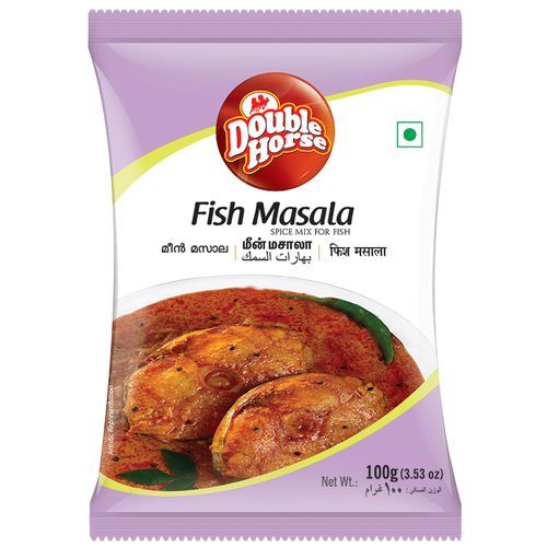 Double Horse Fish Masala Powder Pouch, 100g