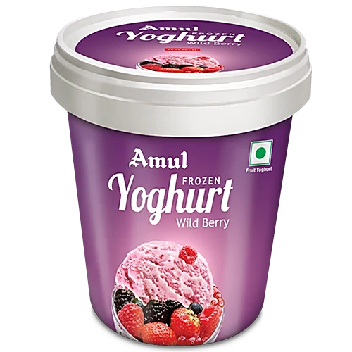Amul Raspberry Frozen Yogurt - Wild Berry, 125ml