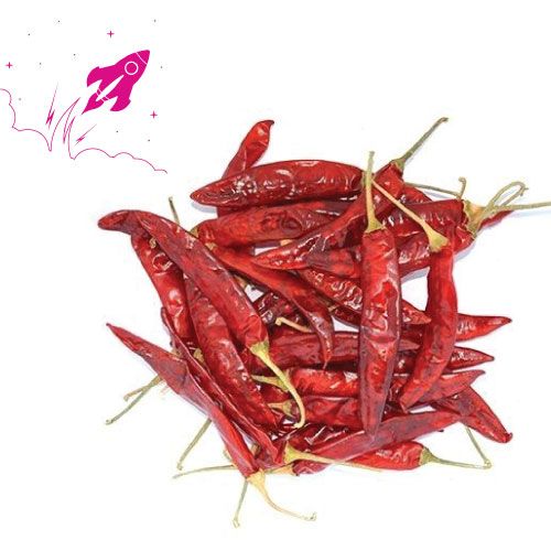 Long Red Chilli With Stem, 100g (MD)