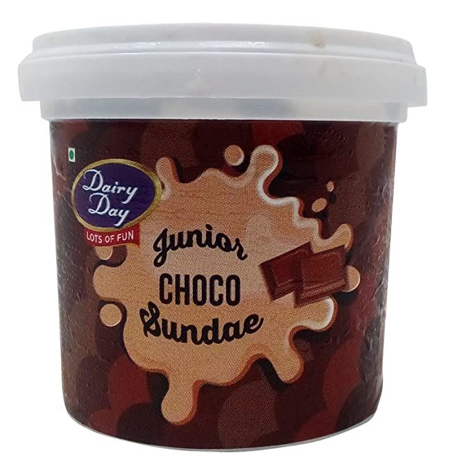 Dairy Day Junior Sundae Ice Cream Cup - Chocolate, 100ml