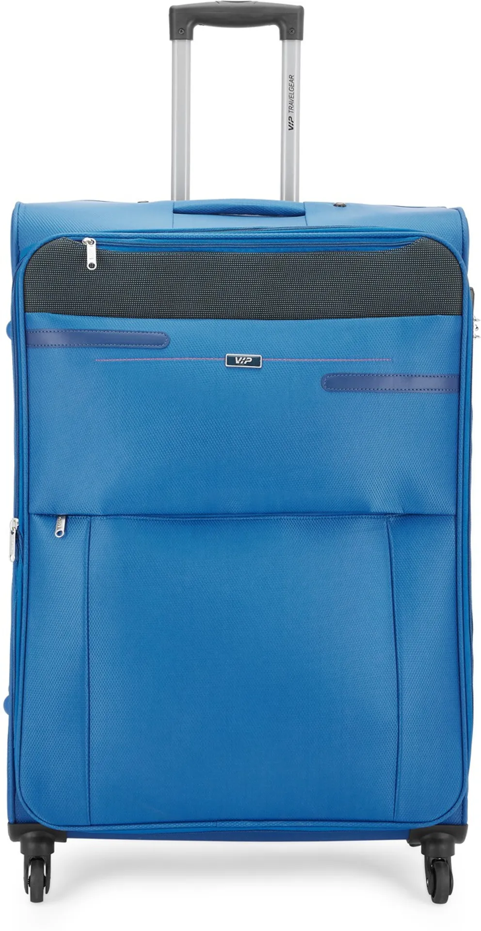 VIP | Oxford Max | 79 Ast Exp Soft Trolley Bag Suitcase (Large, 80cm, Blue)