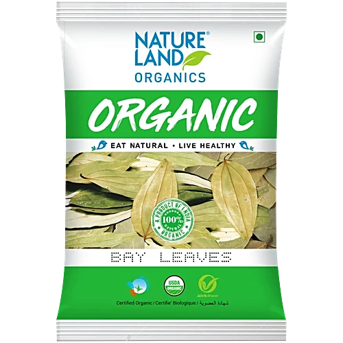 Natureland Organics Bay Leaves Pouch, 50g