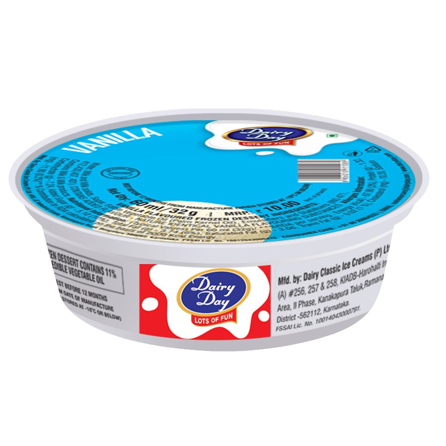 Dairy Day Cup Ice Cream - Vanilla, 60ml